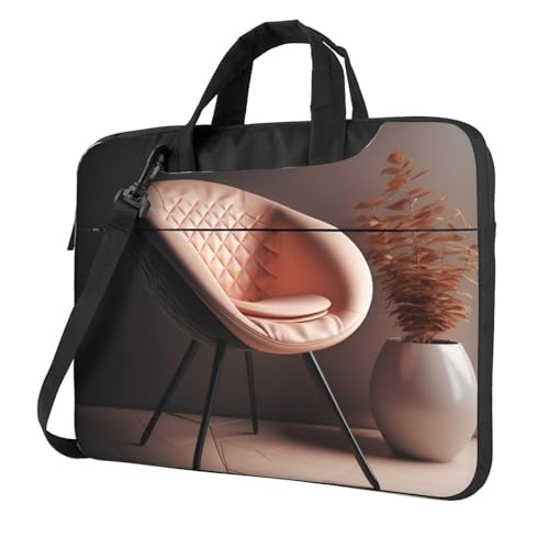 Bolsa moderna para laptop estilo maletín 14 pulgadas negro miniatura 1