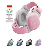 Alpine Muffy Baby Comfort - Gehörschutz für Babys & Kleinkinder - Getestet in Deutschland - Einzigartiges Kopfband für Sicheren & Bequemen Sitz - Verstellbar <5 Jahren - Kopfhörer Lärmschutz, Herzen