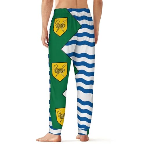 Flag of Vancouver Men's Pajama Bottoms Sleep Lounge Soft Comfy Pants Sleepwear3