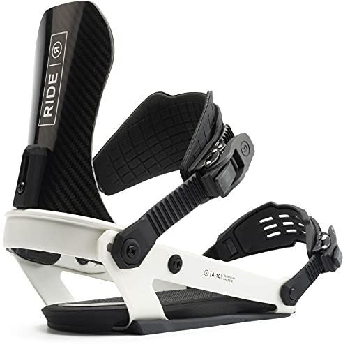 Ride A-10 Mens Snowboard Bindings White S (4-6)