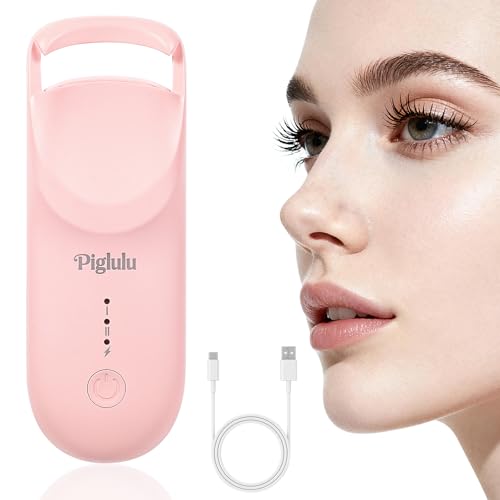ホットアイラッシュカーラー、女性用ミニ電動アイラッシュカーラー、5秒高速加熱&24時間長持ちカール、2レベルの温度制御、燃えにくいシリコンパッド、ポータブルType-C充電（Amazon）