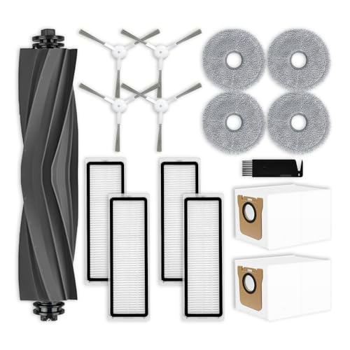 liveryde Ersatzteile Kompatibel für Dreame L10s Ultra / L10 Ultra für Xiaomi X20+ / X10+ Zubehör 1 Hauptbürste 4 Seitenbürsten 4 Filter 4 Wischtücher 2 Staubbeutel (Nicht für L10s Ultra Gen2)