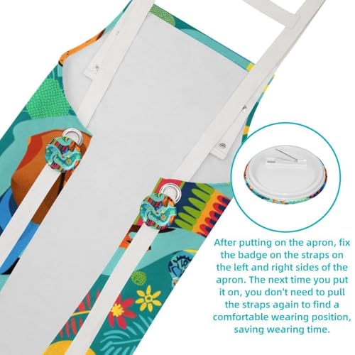 Tablier de cuisine teckel réglable pour éviter les taches de cuisson - 5