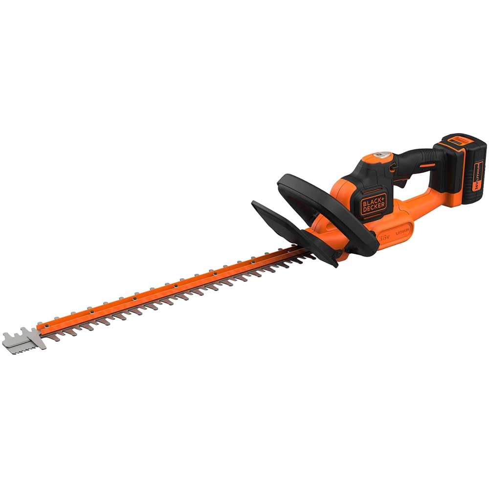 Black+Decker Orange Hedge Trimmer, 36V 55Cm 22Mm Gap Saw Blade (2Ah Loaded)