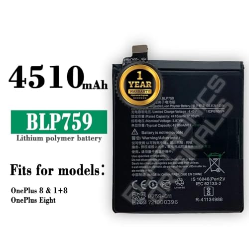 Image of Original BLP759 Battery for OnePlus 8 Pro - 4510mAh Battery with 1 Year warrenty *** (F00054)