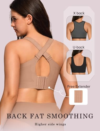 Image of OEAK Womens Wireless Jelly Bras Plus Size Support Push Up Comfortable Bra | no underwire,full coverage,for large breast,minimizer bra,seamless,tshirt bras,everyday bra