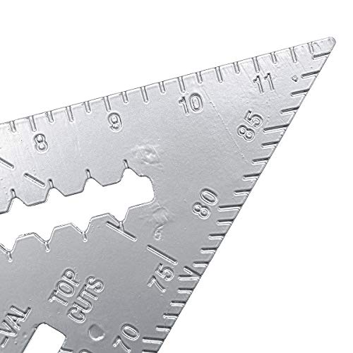 Regla Triángulo de Ángulo Recto Aluminio 12 pulgadas miniatura 5