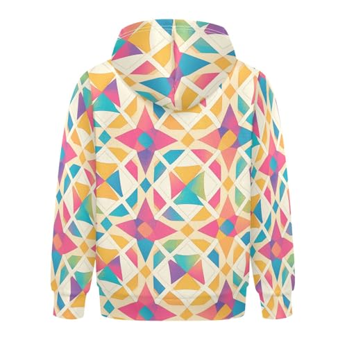 Yellow Star Kids Boys Girls Sweatshirt Crewneck Hooded Pullover Shirts with Kangaroo Pocket2