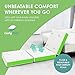 Cushy Form Floor Mattress - Foldable 4 Inch Foam Camping Bed w/Case for Adults & Kids - Folding Portable Bed for Travel, Van, Guest - Fold Up Pad - College Dorm Room Essentials for Girls and Guys