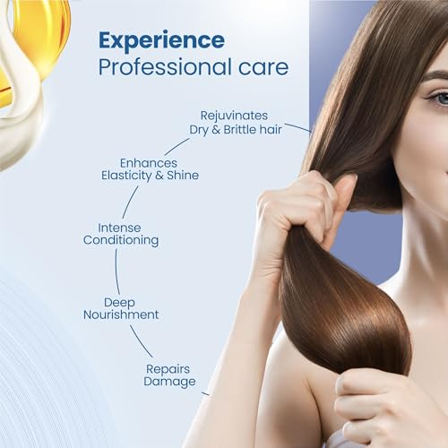 Image of Yuthika Professional Ultra Care Hair Mask 500ml, Professional Hair Mask for Dull, Dry and Brittle hair, Advanced Hair Repair Mask for Women and Men