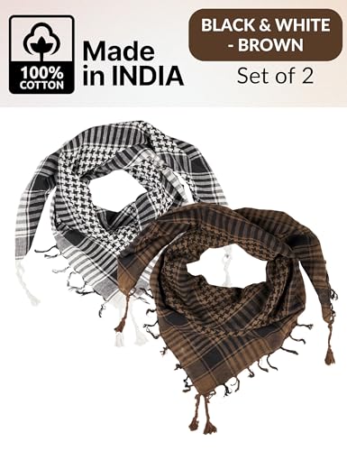 Image of LOVARZI Desert Shemagh Scarf - Stylish & Versatile Fashion Scarf for Men & Women of All Ages
