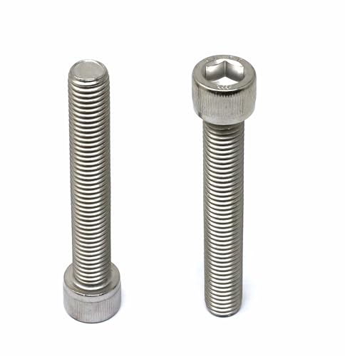 Image of iexcell 2 Pcs M14 x 90mm Thread Pitch 2 mm Stainless Steel 304 Hex Socket Head Cap Screws Bolts Kit