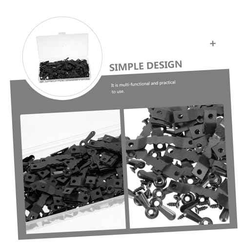 Image of 1Set Metal Picture Frame Backing Clips Hardware Fasteners for DIY Photo Frame Supplies for Hanging Photos and Crafts