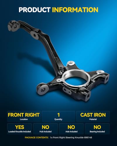 Image of PHILTOP Front Right Steering Knuckle for 2016-2023 Toyota Tacoma
