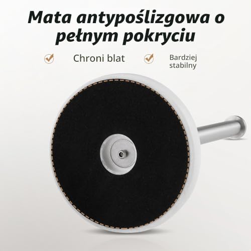 KES Uchwyt na ręczniki papierowe, podstawa z naturalnego marmuru | Stojak na ręczniki papierowe do kuchni, mały rozmiar,