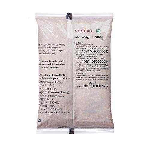 Image of Amazon Brand - Vedaka Premium Unpolished Toor Dal, 500 g (Pack of 2)