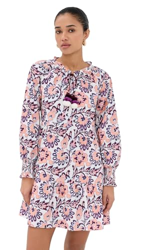 Figue Womens Bella Dress Ibiza Floral Biscotti Beige S