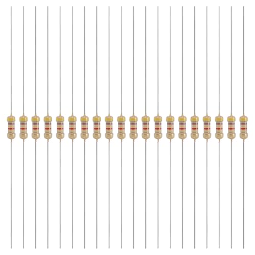 Image of YOKIVE 200 Pcs 1/4W (0.25 Watts) 4.7k Ohm 5% Carbon Film Resistor, Carbon Film Single Fixed Resistor | Great for DIY Electronic Devices, Circuit Boards, Sensors