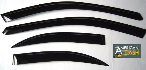 Corvette Central Exterior Wind Deflectors Sun Visors Rain Guards Trim Cover Set For Chevrolet Chevy Suburban 2015 2016 2017 2018 2019 #TOP3