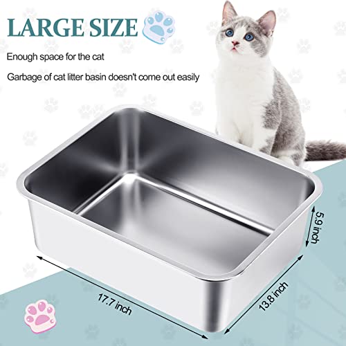 Gerrii arenero para gato acero inoxidable 3 unidades miniatura 2