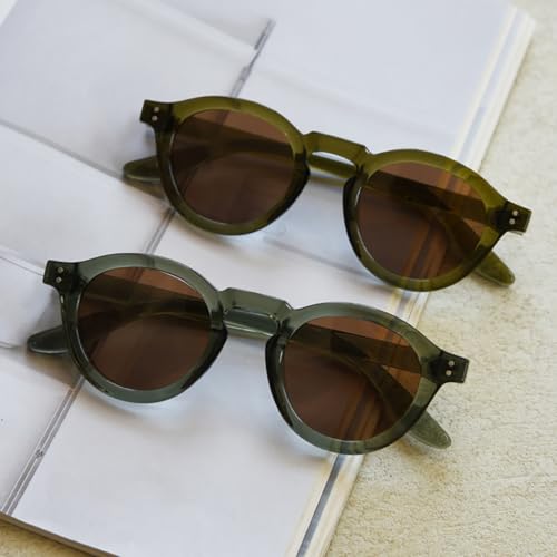 Unisex Polarized Sunglasses Retro Women Tr90 Round Sun Glasses Men Uv400 Sun Shades Circle Frame Decoration3