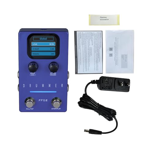 Asixxsix Guitar Effects Pedal, Drum Machine 121 Drum