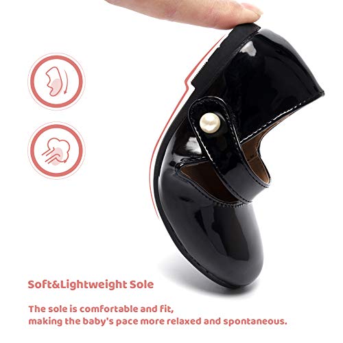 FUNKYMONKEY Toddler/Little Girl Mary Jane Dress Shoes Casual Slip on Ballet Flat3