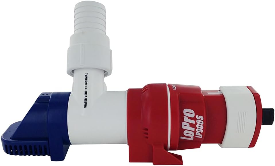Rule LoPro Series Bilge Pumps, Compact, Horizontal or Vertical Mounting, 360 Degree Discharge