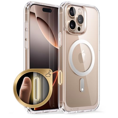 Image of SUPCASE PC For iPhone 16 Pro Slim Case With Camera Control Capture Button(Unicorn Beetle Mag),[Compatible With Magsafe] Slim Protective Magnetic Phone Case For iPhone 16 Pro 6.3'' 2024 Clear