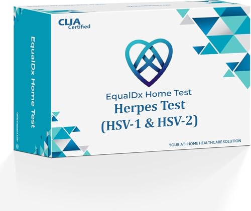 EqualDx HSV-1 & HSV-2 Test Collection Kit – Discreet Sample Collection Kit | CLIA-Lab Processing | Secure Online Results for Men & Women