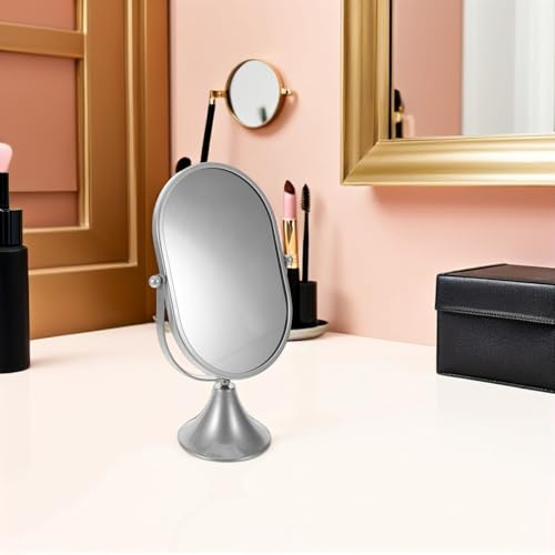 Miroir vintage ovale pivotant pour coiffeuse stable sans basculer