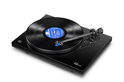 Music Hall MMF 2.2 Belt Driven Turntable with Cartridge, Gloss Black