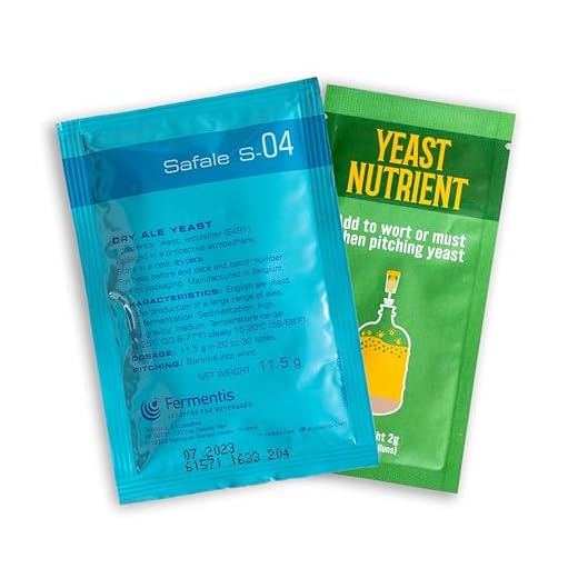 Craft A Brew - Safale S-04 Dry Yeast - English Ale Dry Yeast - For English and American Ales and Hard Apple Ciders - Ingredients for Home Brewing - Beer Making Supplies - [1 Pack]
