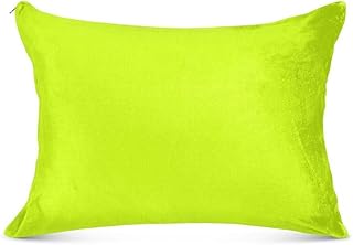 ODAWA Light Lime King Size Pillowcase Easy Care Soft Breathable Zipper Pillow Covers Valentines Day Gifts for Women Men (Pillows are not Included)