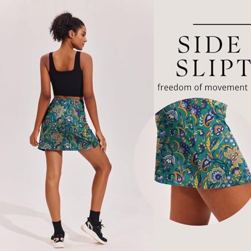 Image of Ekouaer 16 inch Golf Skorts for Woman with Inner Pockets Silicone Grippers Tennis Skirt Quick Dry Athletic Pickleball Skort