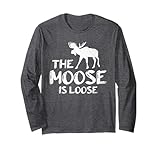 Sweden Wild Animal Scandinavia Forest Animal Funny Moose Long Sleeve T-Shirt