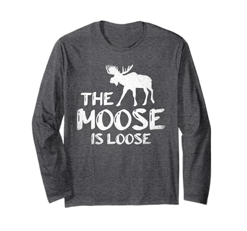 Sweden Wild Animal Scandinavia Forest Animal Funny Moose Long Sleeve T-Shirt