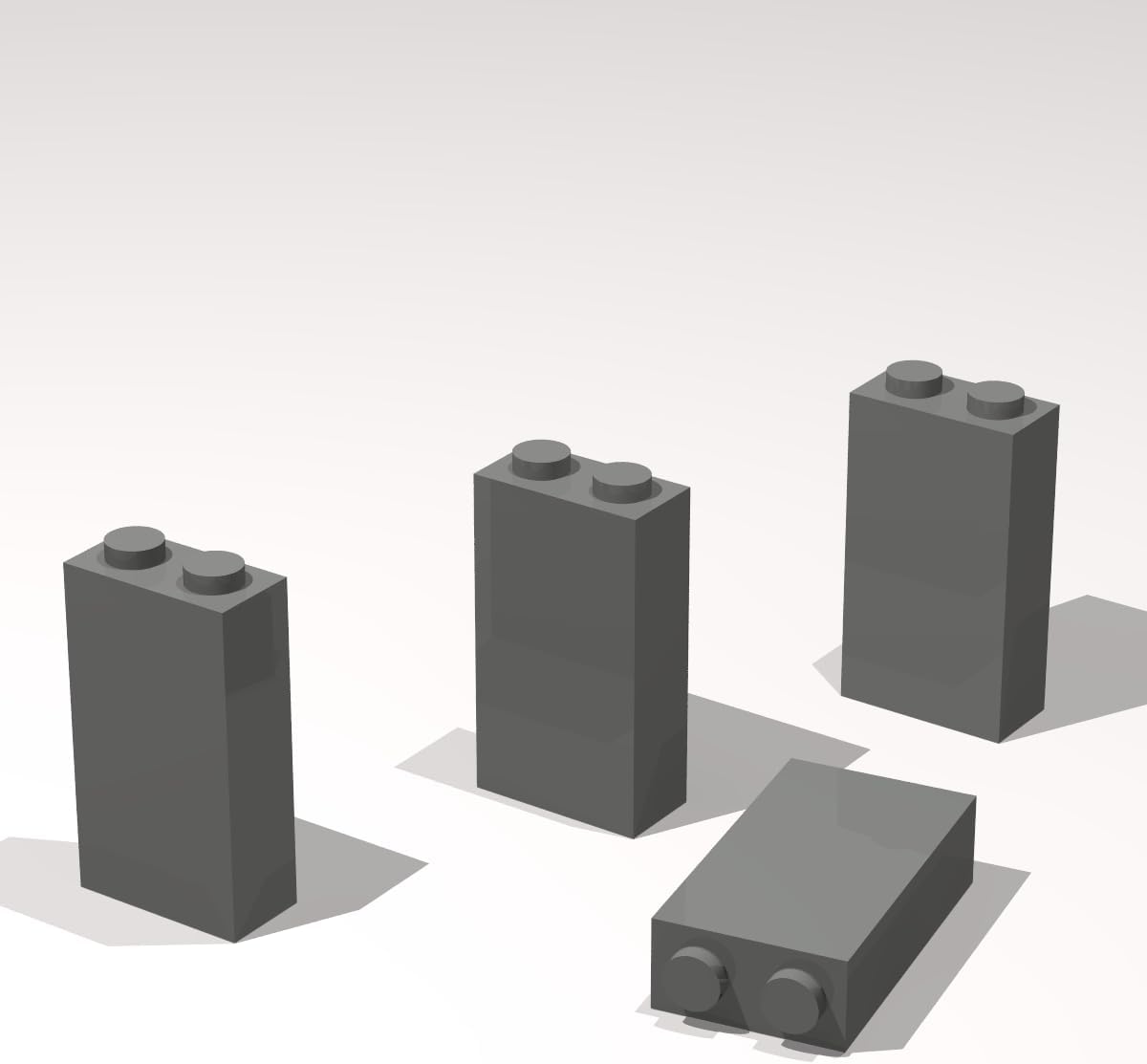 Classic Building Brick Bulk, 1x2x3 100 Piece, Compatible with Lego Parts and Pieces: (Color:Light Gray)