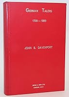 GERMAN TALERS 1700-1800 B001V7GG2M Book Cover