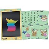 Lexibook, Tablette à Dessins Star Wars e Ink Multicolore 28cm avec pochoirs, CRT10SWLXB