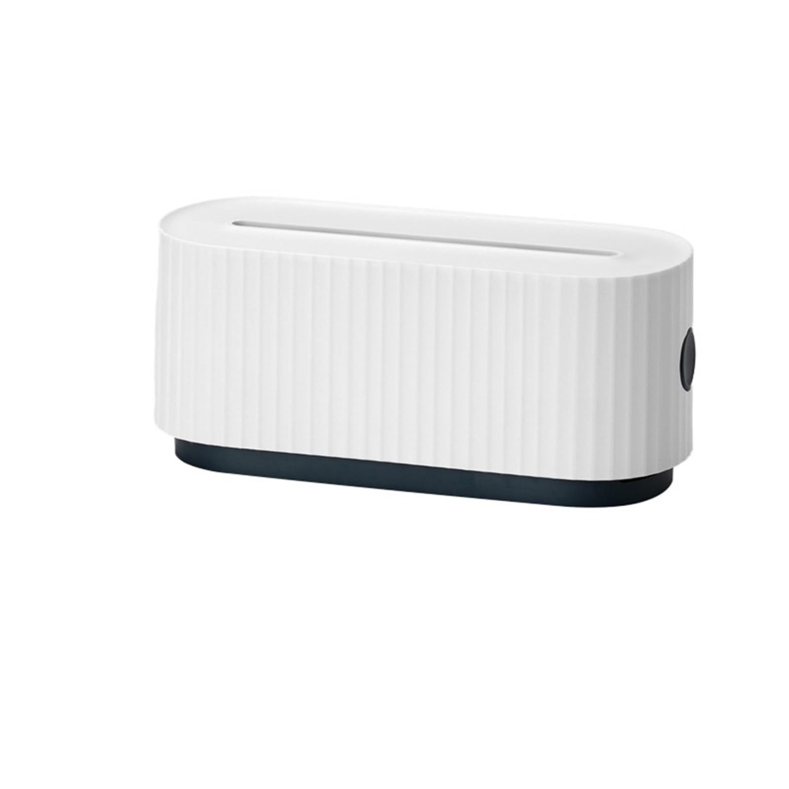 Kabelbox Haushalt Steckdose Lagerung Box Büro Desktop Streifen Draht Kabel Lagerung Fall Patch Panel Finishing Box Für Wohnräume(White)