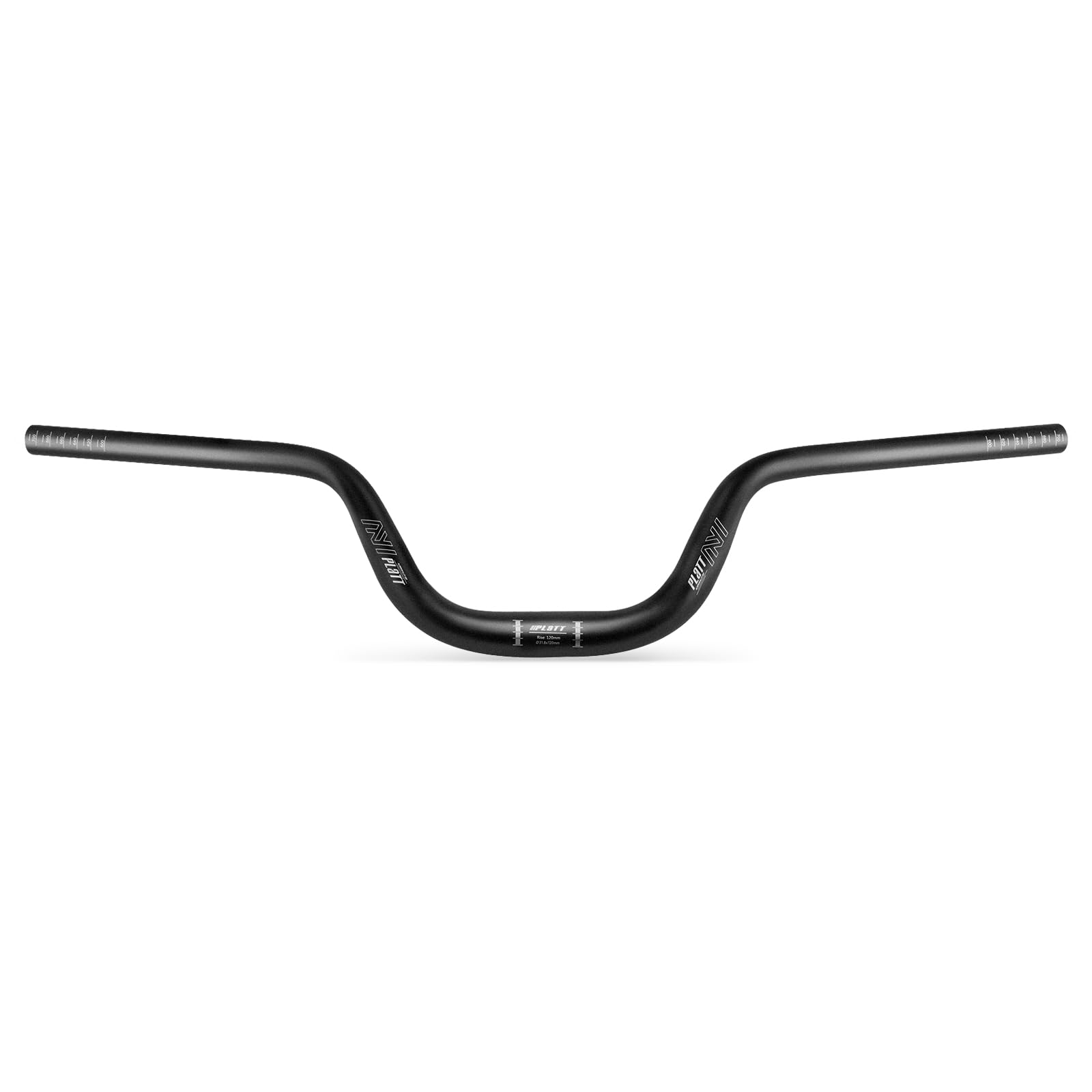 PLATT 25.4/31.8mm Mountain Bike Handlebar/Riser Handlebar - (30mm, 35mm, 50mm, 70mm, 90mm, 120mm, 160mm) High-Rise Aluminum Alloy MTB Handlebar (31.8mm-720mm, 120mm Rise)