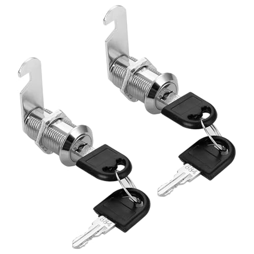 VONJUMA 2 Pcs Verrous De Boîte Aux Lettres De 16Mm Avec 4 Clés Serrures De Boîte Aux Lettres Avec Clé Serrures De Boîte Aux Lettres Pour Placard Boîte Aux Lettres