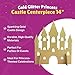 Gold Glitter Princess Castle Centerpiece (35cm) 1 Piece - Perfect for Enchanting Decorations
