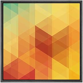 SIGNWIN Framed Canvas Wall Art Yellow, Orange, Red...