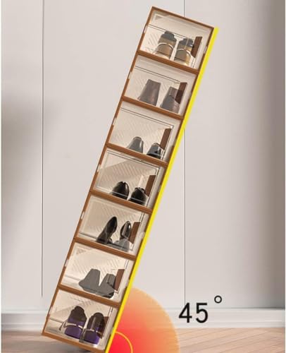 Tiroir en plastique transparent empilable pour protéger vos chaussures du dressing - 6