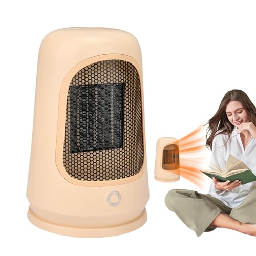 Ventilador de calefacción para dormitorio, calefacción de espacio - Calefacción para habitación pequeña, Calefacción de espacio de cerámica para oficina de dormitorio, calefacción personal de oficina