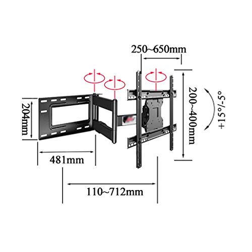 Support TV dynamique charge 65 kg pour installation meuble