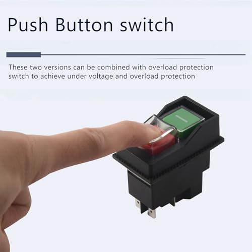 Interruptor electromagnético impermeable KJD17 de 5 pines con arranque magnético de seguridad 6