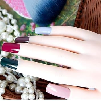 Nail Fake Hand Trainning Hand Flexible Soft Practice Plastic Mannequin Hand Nail Art Trainer Manicure Practice Hand Tool